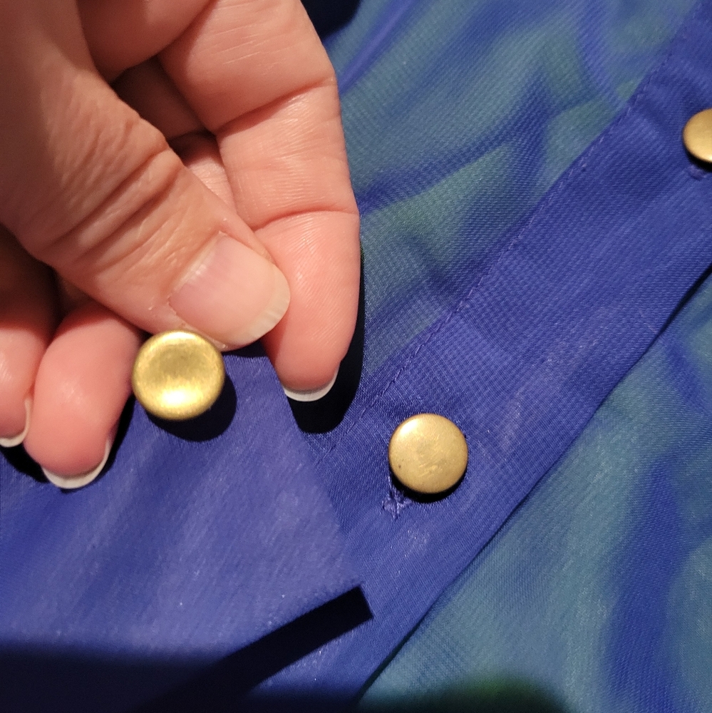 Bongo Sheer Blue Blouse With Lime Tee - Picture 3 of 4